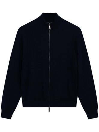 Drumohr High-Collar Cashmere Zip Jacket