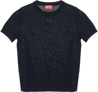 Diesel Round Neck Black Top