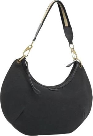 Gucci Pre-owned Vintage Canvas Shoulder Bag - Dames - Vintage Schoudertas - Zwart - ONE Size - Vintage