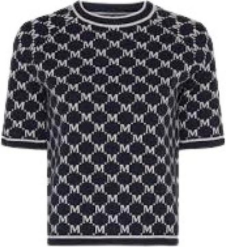 Max Mara Truien & Vesten, Dames, Zwart, L, Stijlvolle Gebreide Trui