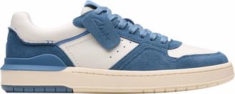 Clarks Premium Mens Courtlite2 Lo Sneaker, Blue Combi, 9.5 UK