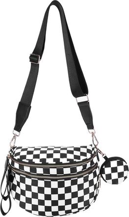 Generic Womens Nylon Crescent Bag - Trendy Shoulder Bag Lightweight Sling Bags Versatile Nylon Chest Bags Outdoor Sports HandBag with Matching Headphone HandB