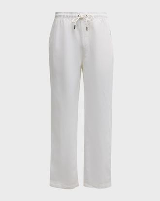 Onia Men & apos;s Air Linen Pull-On Pants