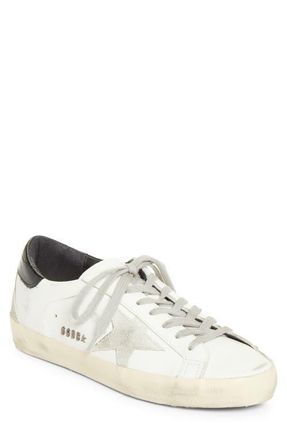 Golden Goose Super-Star Sneaker in White/Ice/Black at Nordstrom, Size 10Us