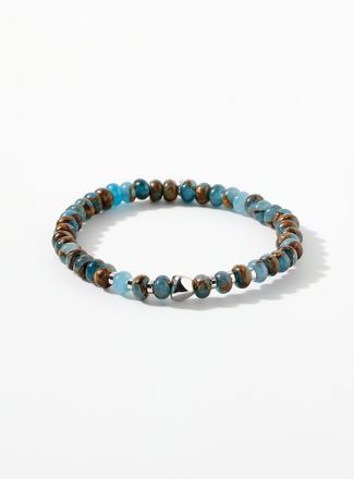 Tateossian Mens Blue jasper bead bracelet