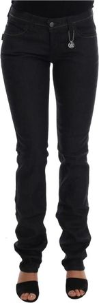 Costume National Donkerblauwe Super Slim Fit Jeans - Dames - Slim Fit Jeans - Blauw - W26 - Katoen - Jeans