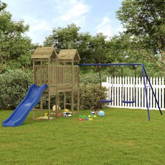 vidaXL Vidaxl Parque Infantil De Exterior Madera De Pino Impregnada