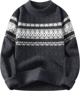Pull Camionneur Homme En Tricot à Col Boutonné - Sweater Chaud Avec Boutons, Manches Longues - Taille S à XXXL