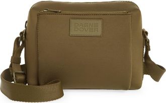 DAGNE DOVER Micah Neoprene Crossbody Bag in Dark Moss at Nordstrom