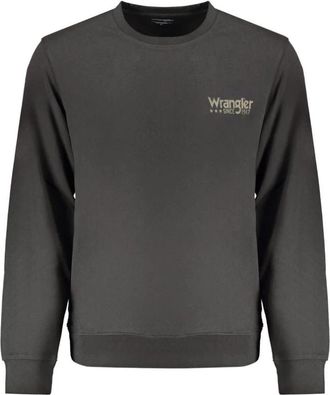 Wrangler Sweatshirt met lange mouwen - Heren - Sweatshirts - Zwart - L - Katoen - Hoodies & sweatvesten