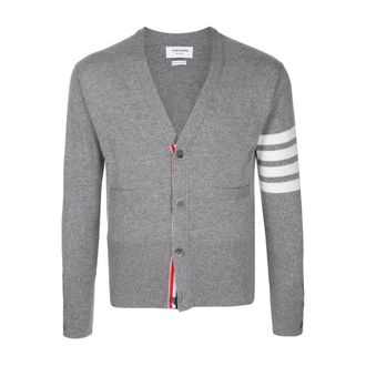 Thom Browne Heren, Truien, Grijs, Maat: XL Kasjmier