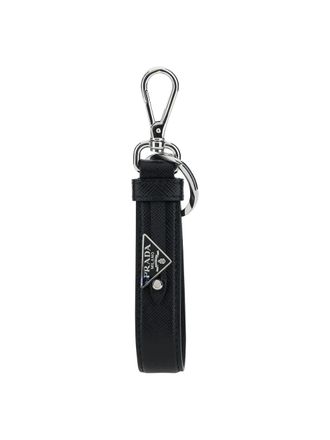 Prada Mens Leather Keyring Black General: Stainless Steel Keyrings & Chains