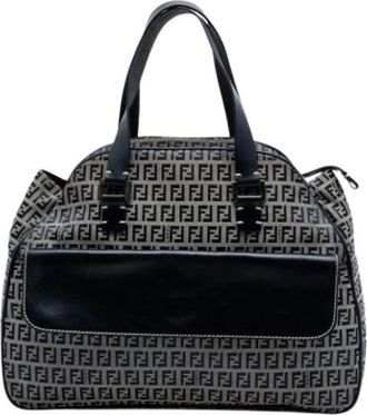 Fendi Pre-owned Vintage Handbag - Dames - Vintage Handtas - Grijs - ONE Size - Leer - Vintage