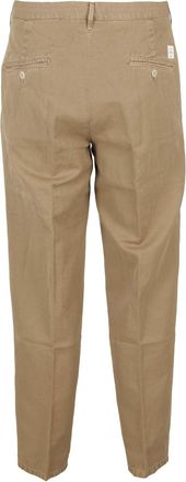 TELA GENOVA Straight-Leg Pants with Central Zip