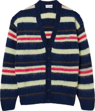 Lacoste striped cardigan - Blue