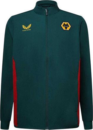 Castore Wolverhampton Wanderers FC-anorak voor heren (Botanische Tuin/Rood)
