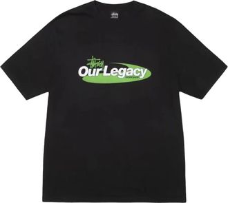 Stüssy x Our Legacy T-shirt Work Shop Swirl - Nero