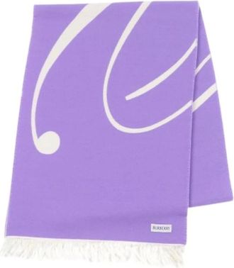 Burberry Pre-owned Scarves, female, Purple, Size: ONE SIZE Pre-owned Vintage Stole