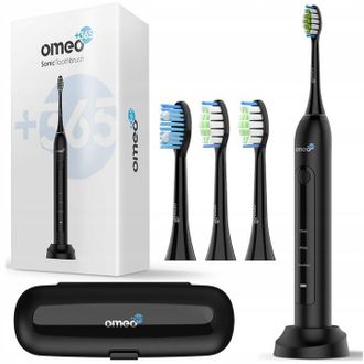 OEM Cepillo De Dientes El&eacute;ctrico S&oacute;nico Cl&aacute;sico Omeo +365, Color Negro