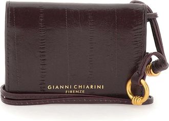Gianni Chiarini Eel Kaarthouder - Dames - Portefeuilles - Rood - ONE Size - Leer - Accessoires
