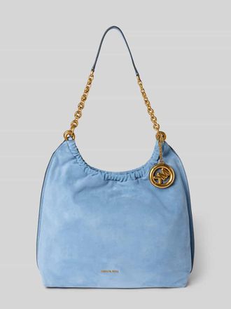 Michael Kors Handtasche aus Leder mit Label-Applikation Modell INDIE in Hellblau, Gr&ouml;&szlig;e 1
