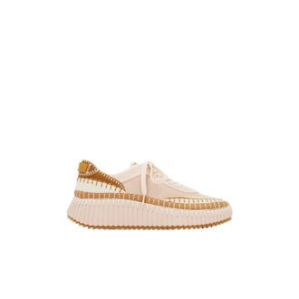 Chlo&eacute; Schoenen, Dames, Roze, 40 EU, Leer, Nama Sneakers