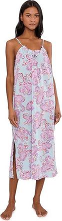 Lauren Ralph Lauren Sleeveless Ruffle Neck Ballet Gown Womens Jumpsuit & Rompers One Piece Paisley : LG (US 12-14), Cotton/Viscose