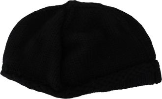 Dolce & Gabbana Beanie Muts - unisex - Hoeden - Zwart - ONE Size - Wol - Accessoires