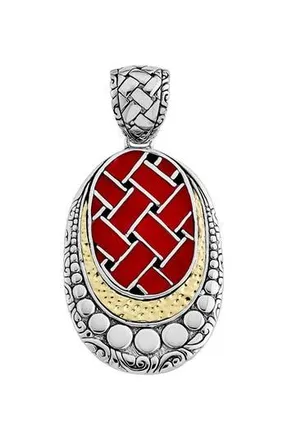 Samuel B. Woven Pendant in Red at Nordstrom Rack