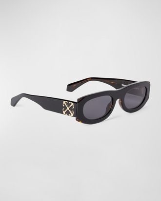 Off-white Orlando Oval Acetate Sunglasses