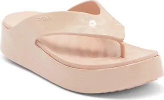 Crocs Getaway Platform Flip Flop in Pink Caramel at Nordstrom Rack, Size 11 Womens / 9 Mens