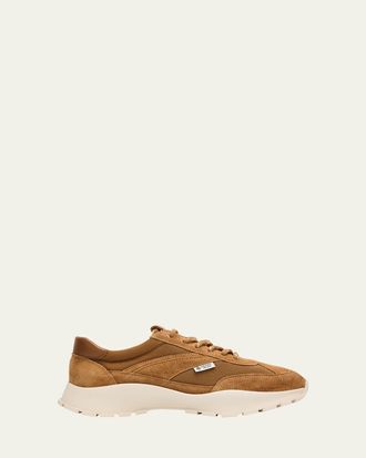 Prada Mesh and Suede Sneakers