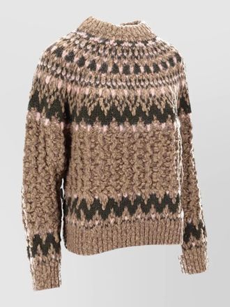 Moncler high neck chunky knit grenoble jumper
