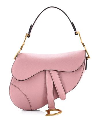 Dior Saddle Handbag Leather Mini shoulder bag - women - Calf Leather - One Size - Pink