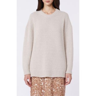 Max Mara Pesco Alpaca Blend Tunic Sweater in Sand at Nordstrom, Size Medium