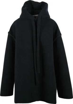 Ottolinger Ottolinger, Hoodies & sweatvesten, Dames, Zwart, S, Wol, Felted Scuba Anorak