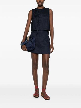 Bondi Born Leiden Wrap Skirt - Navy