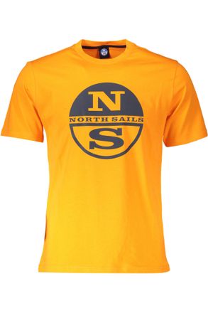North Sails Heren Oranje Katoenen T-Shirt