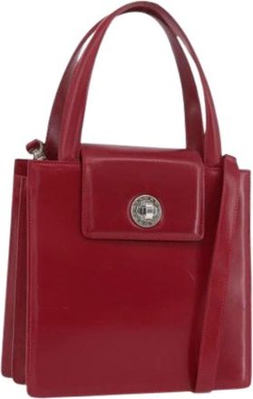 Bulgari Pre-owned Vintage Handtas - Dames - Vintage Handtas - Rood - ONE Size - Leer - Vintage