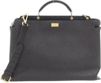 Fendi Pre-owned Selleria Peekaboo Essential Calf Handbag - - Pre-owned - Donna - Nero - ONE SIZE
