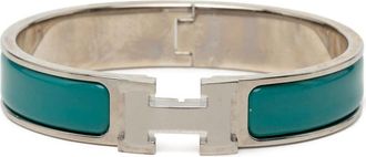Herm&egrave;s Pre-owned Hermes Narrow Enamel Clic H Bracelet PM Ladies B8069NTVMWSUC73J