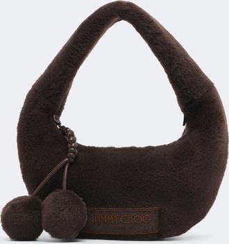 Jimmy Choo London Winter shearling top-handle bag