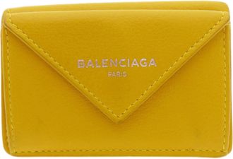 Balenciaga Yellow Leather Wallet (Bi-Fold) (Pre-Owned)