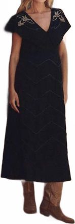 The Great. Beaded Partridge Dress In Black