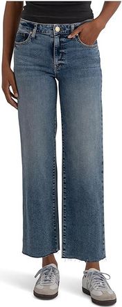 Kut from the Kloth Charlotte High-Rise Wide Leg With Raw Hem Womens Jeans Star : 00 27, Cotton/Denim/Polyester