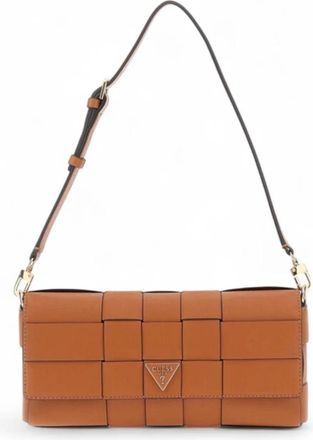 Guess Maylee Flap Schoudertas - Dames - Schoudertassen - Bruin - ONE Size - Leer - Tassen