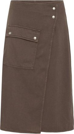 Inwear Rokken, Dames, Bruin, 2Xs, Midi Rokken