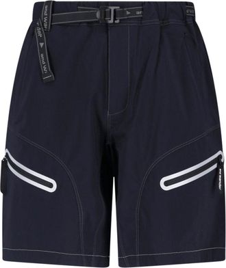 And Wander Black Light Hike Integrated Belt Shorts