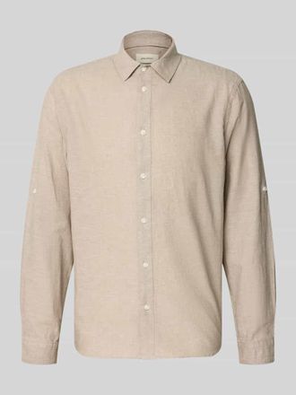 Blend Regular Fit Freizeithemd mit Kentkragen Modell ABAN in Beige, Gr&ouml;&szlig;e XXL