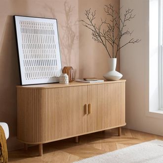 Birlea Axel 2 Door Fluted Sideboard in Brown